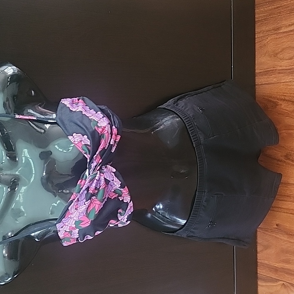 Hawaiian Bralet Tube Top LOKELANI maui Rose Tank Flower Lei